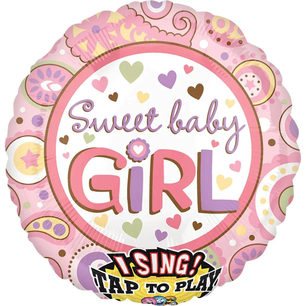 Sing-A-Tune Balloon, Sweet Baby Girl