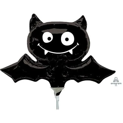 Batty 35cm 14 Inch Mini Air Fill Foil Balloon with Stick
