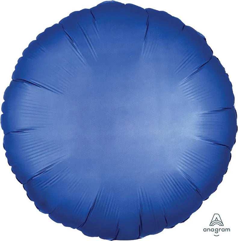 Satin Luxe Azure Circle ,45cm 18 Inch Standard Foil Balloon– Balloon Supply