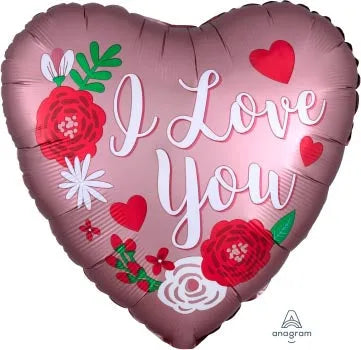 Satin Rose Copper Love ,45cm 18 Inch Standard Foil Balloon– Balloon Supply
