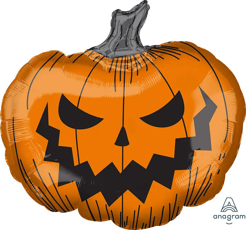 Hallows Eve Pumpkin Giant Super Shaped Foil Balloon