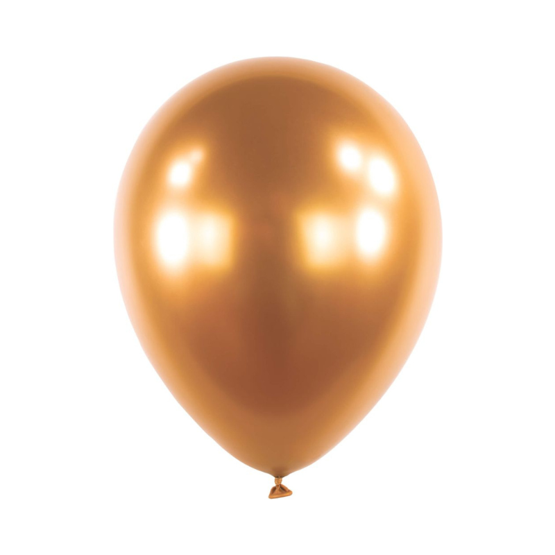 Everts Chrome Amber Latex Balloons