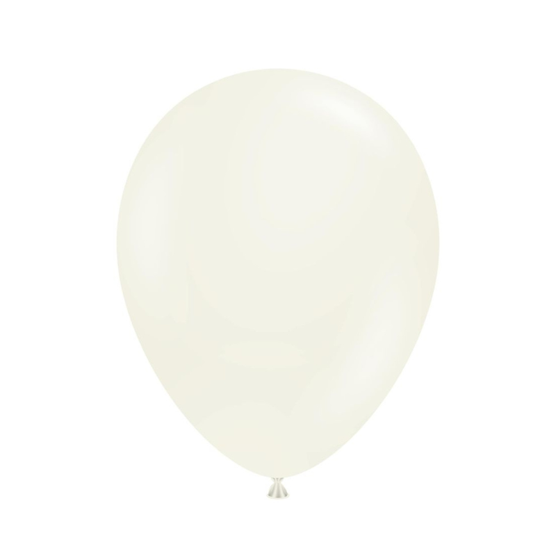 Everts Metallic White Latex Balloons