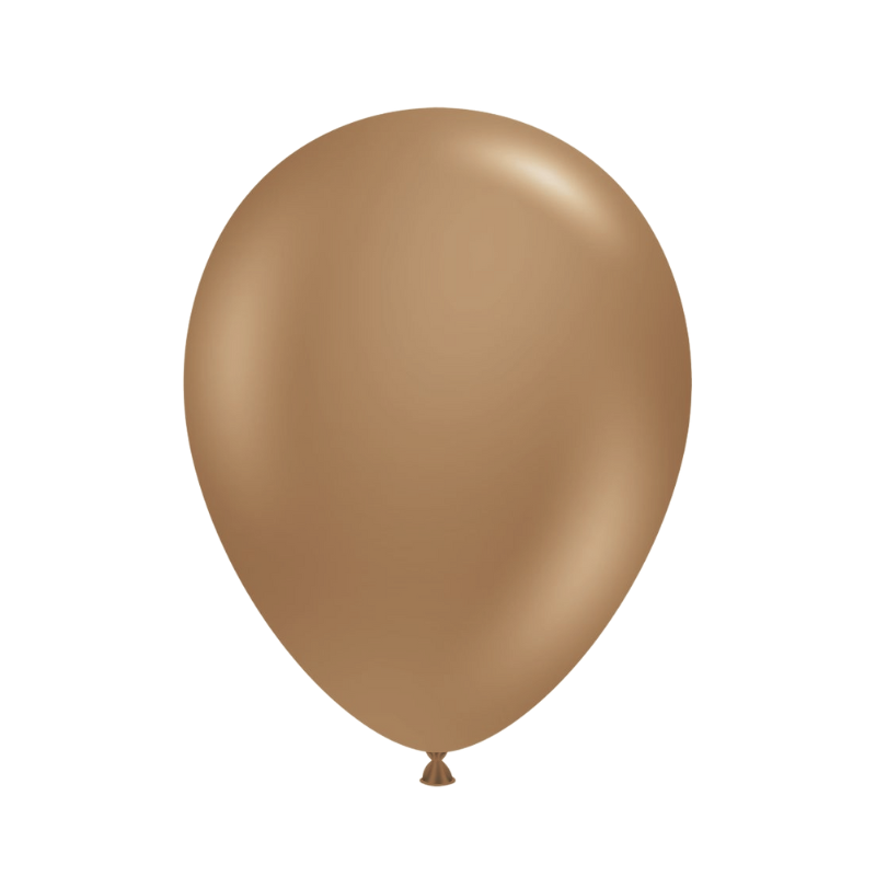 Everts Standard Mocha Brown Latex Balloons