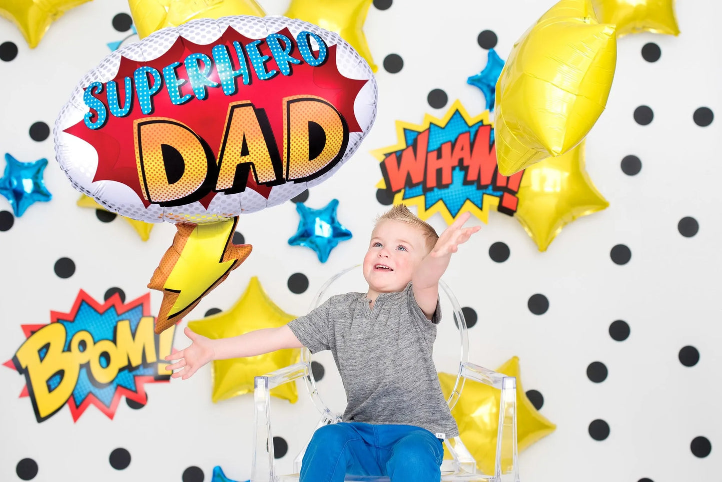Giant Super Shaped Balloon, Superhero Dad