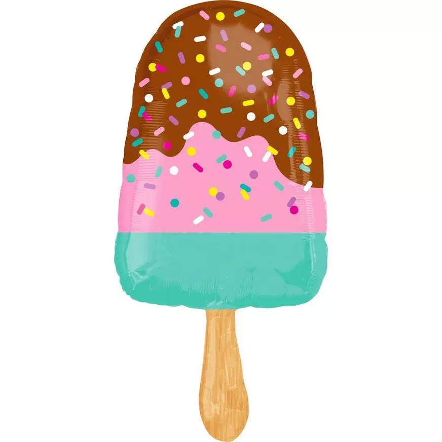 Happy Ice Cream Bar Giant Super Shaped Foil Balloon