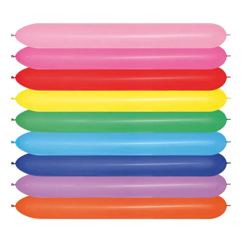 Fashion Solid Assorted, 360 Sempertex Modelling Latex Balloons 100 Pack