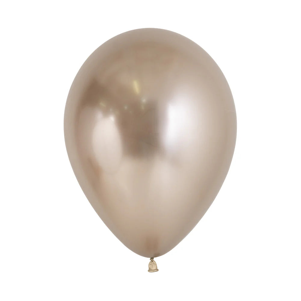 Sempertex Chrome Reflex Champagne Latex Balloons
