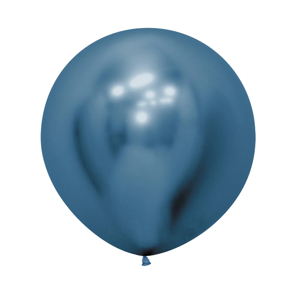 Sempertex Chrome Reflex Blue Latex Balloons
