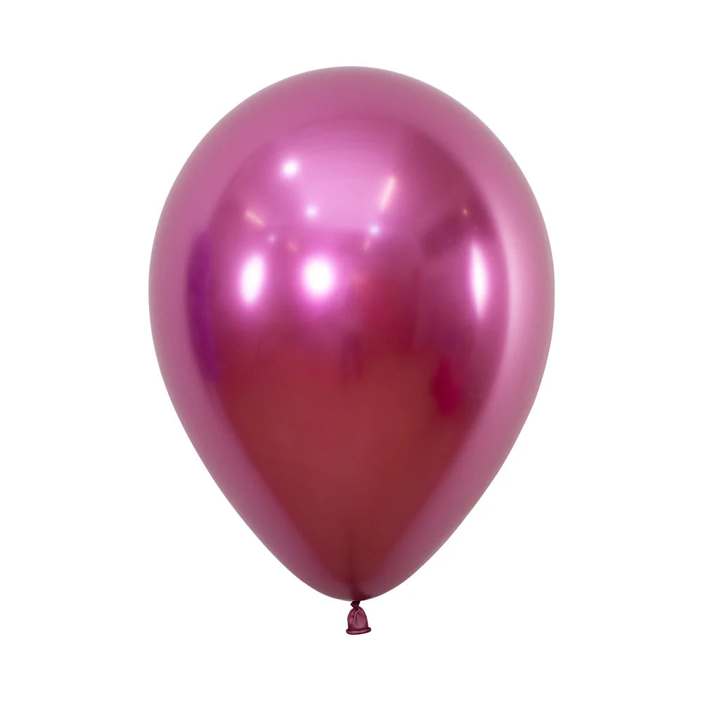 Sempertex Chrome Reflex Fuchsia Pink Latex Balloons