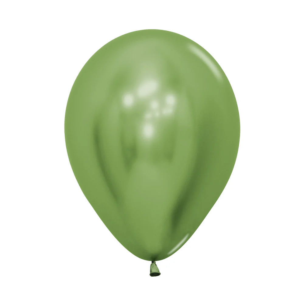 Sempertex Chrome Reflex Lime Green Latex Balloons