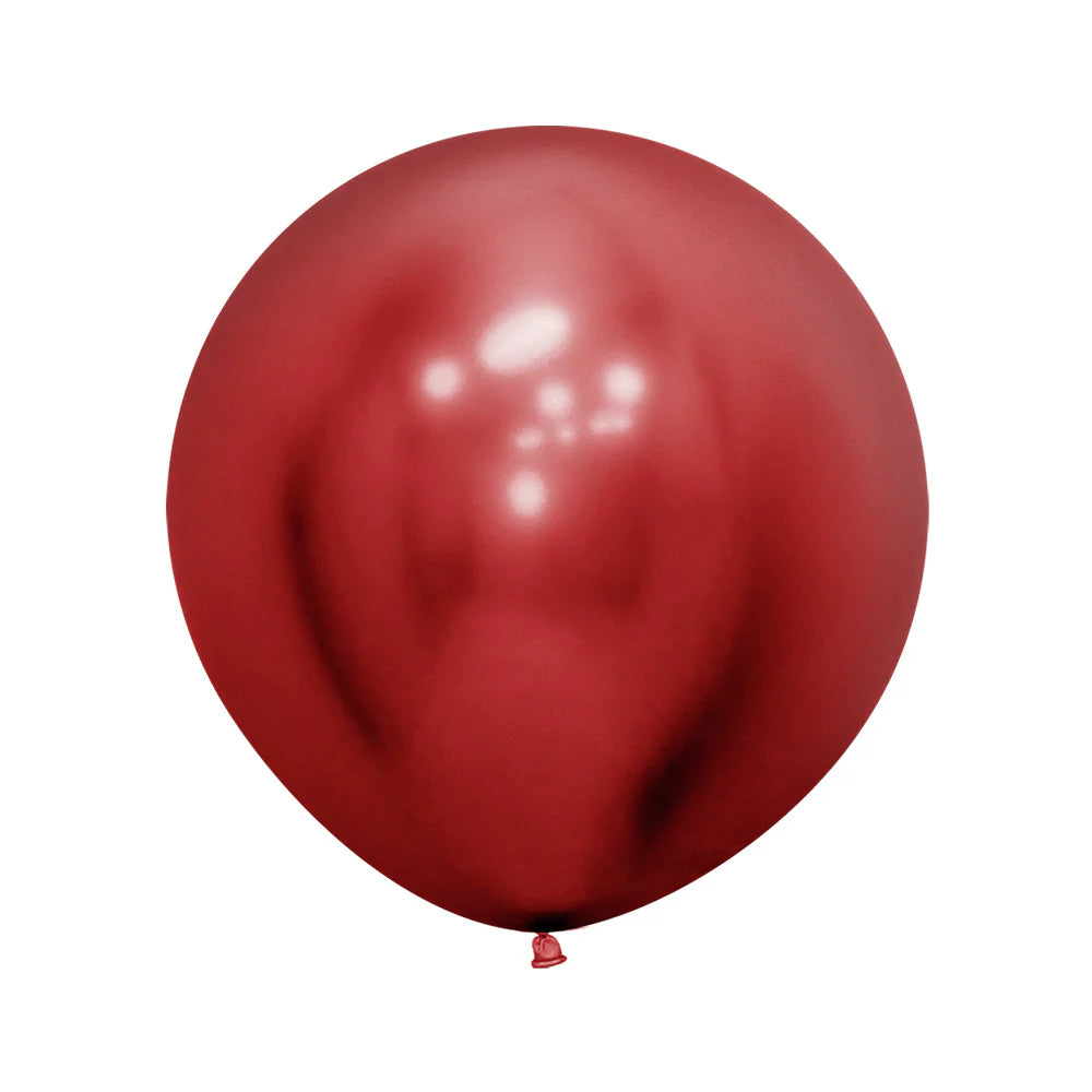 Sempertex Chrome Reflex Red Latex Balloons