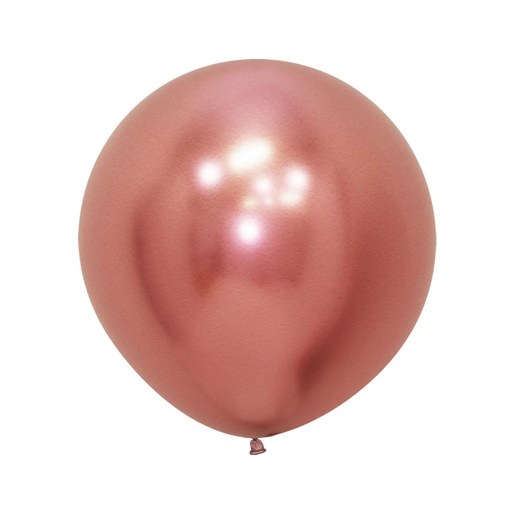 Sempertex Chrome Reflex Rose Gold Latex Balloons