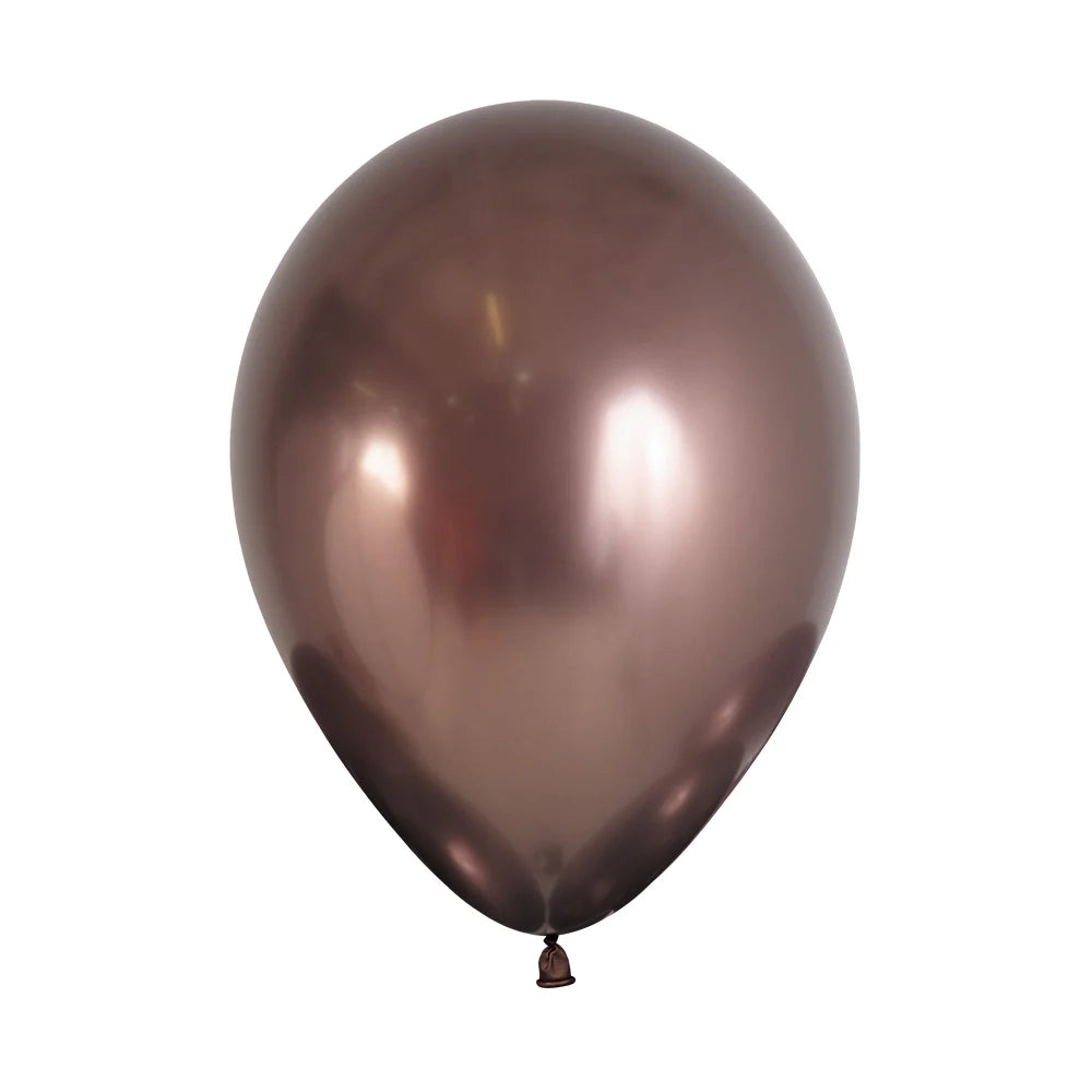 Sempertex Chrome Reflex Truffle Brown Latex Balloons