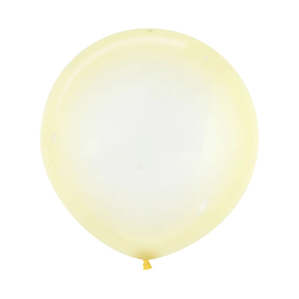 Sempertex Crystal Pastel Yellow Latex Balloons