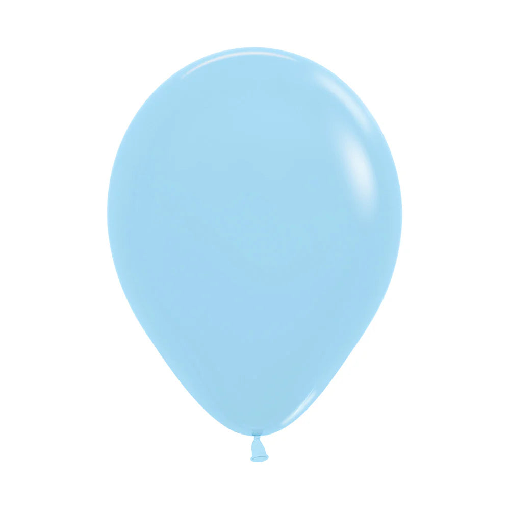 Sempertex Pastel Matte Blue Latex Balloons