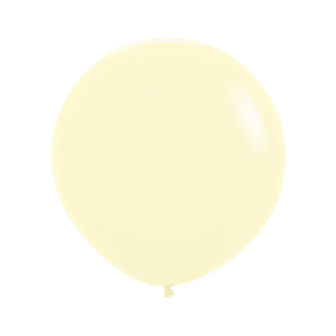 Sempertex Pastel Matte Yellow Latex Balloons