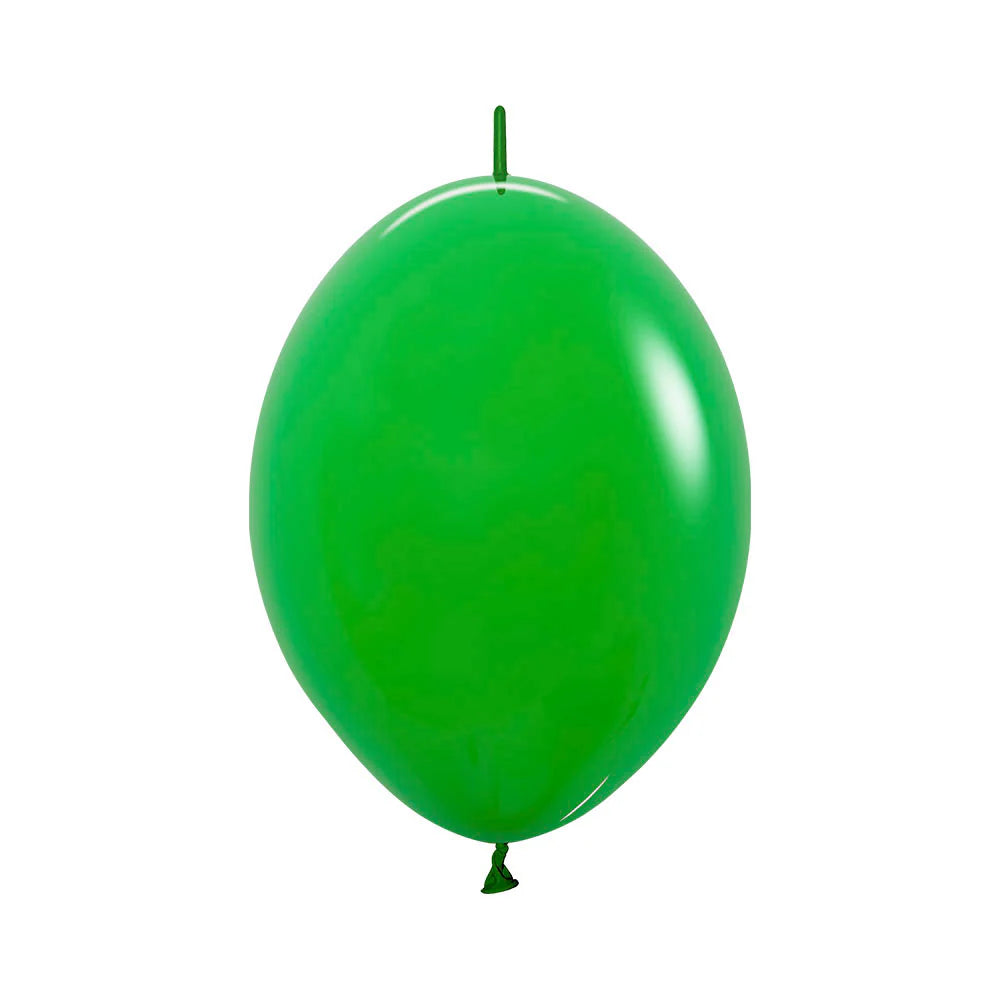 30cm 12 Inch Link-O-Loon Sempertex Latex Balloon, Fashion Solid Shamrock Green 100
