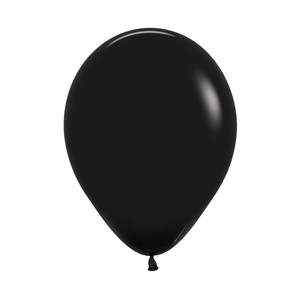 Sempertex Fashion Solid Black Latex Balloons