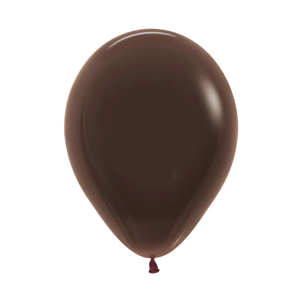 Sempertex Fashion Solid Chocolate Brown Latex Balloons