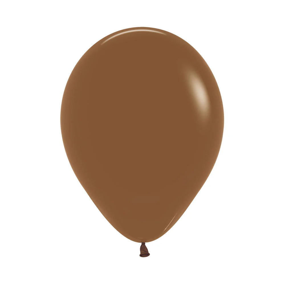 Sempertex Fashion Solid Coffee Brown Latex Balloons
