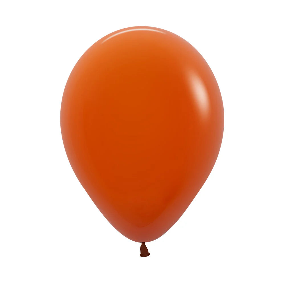 Sempertex Fashion Solid Sunset Orange Latex Balloons