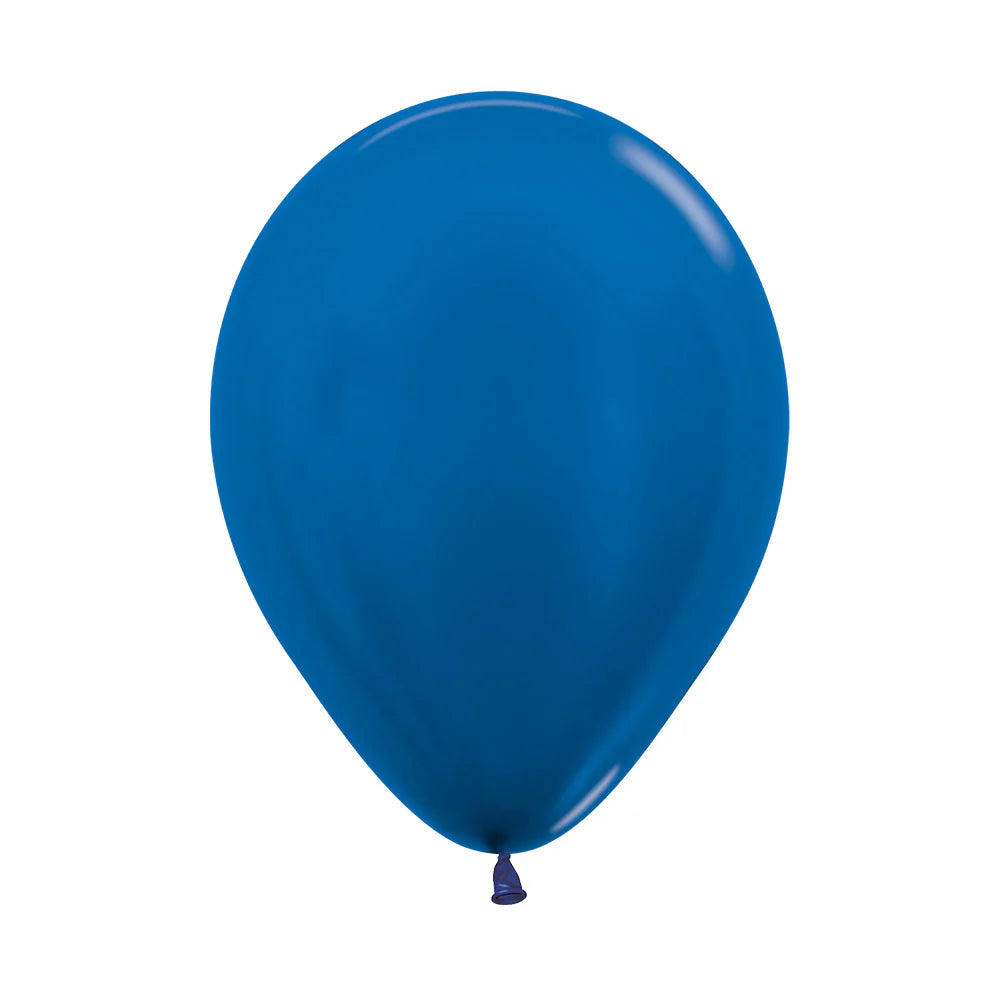 Sempertex Metallic Blue Latex Balloons