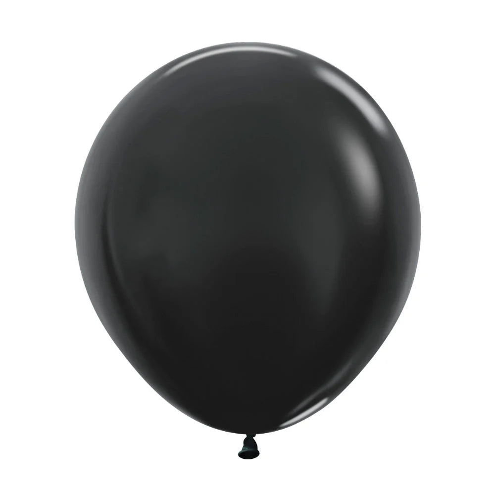 Sempertex Metallic Black Latex Balloons
