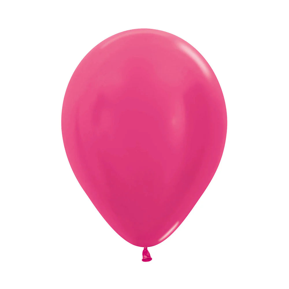 Sempertex Metallic Fuchsia Pink Latex Balloons