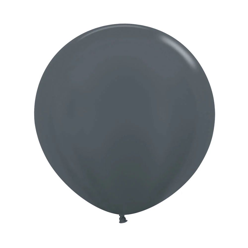 Sempertex Metallic Graphite Grey Latex Balloons