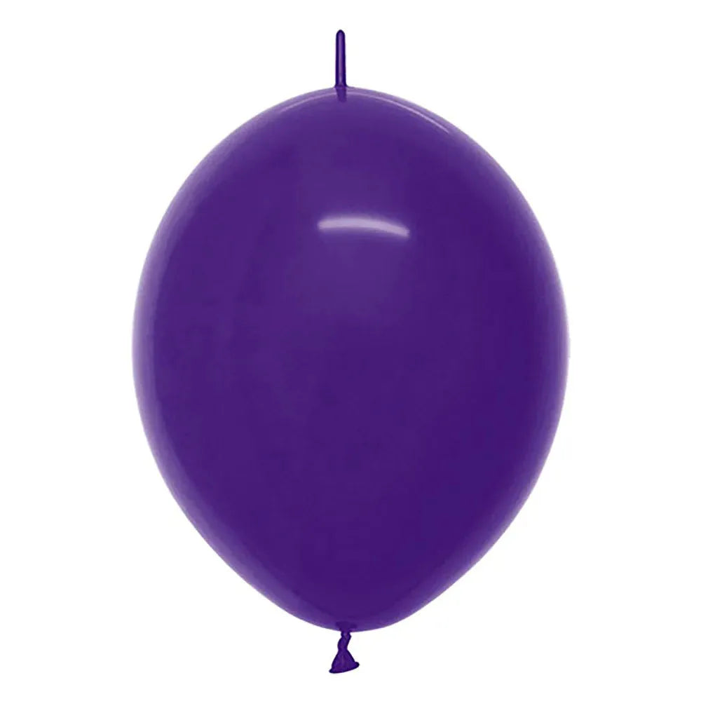 Link-O-Loon Fashion Solid Violet Latex Balloons, Sempertex 12 Inch 30cm Balloons 100 Pack