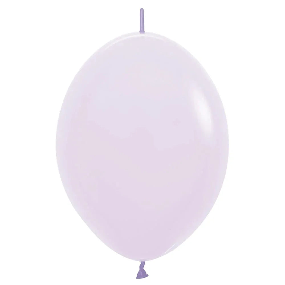 Link-O-Loon Fashion Solid Lilac Latex Balloons, Sempertex 12 Inch 30cm Balloons 100 Pack
