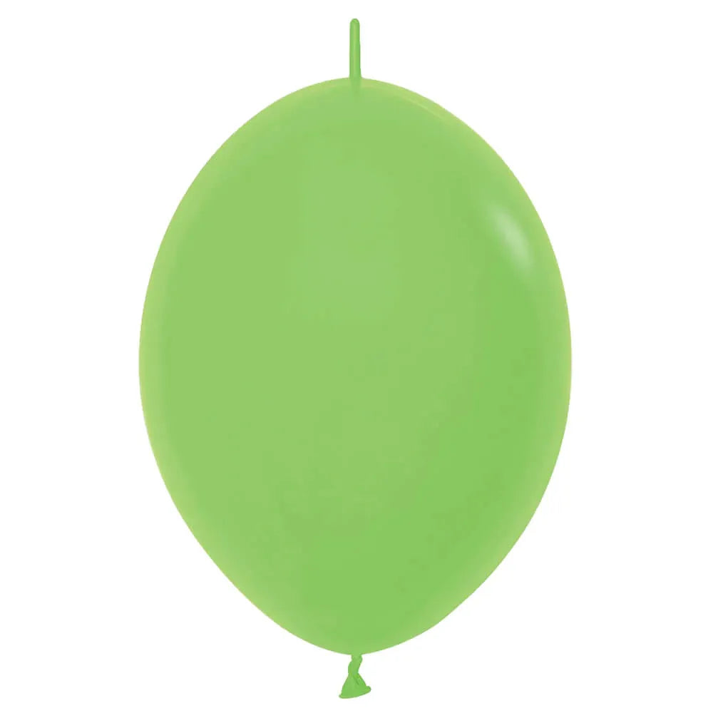 Link-O-Loon Fashion Solid Key Lime Latex Balloons, Sempertex 12 Inch 30cm Balloons 100 Pack