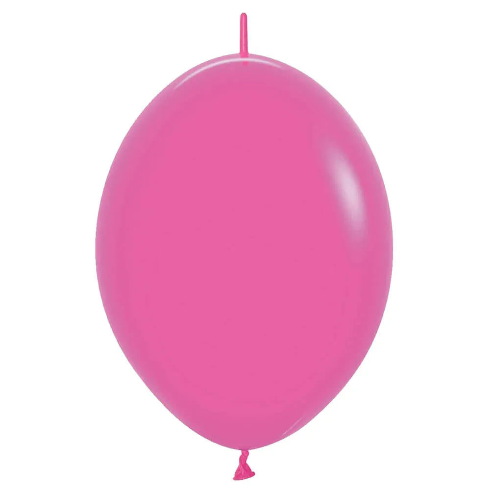 Link-O-Loon Fashion Solid Fuchsia Latex Balloons, Sempertex 12 Inch 30cm Balloons 100 Pack