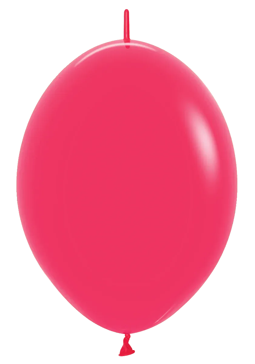 Link-O-Loon Fashion Solid Raspberry Latex Balloons, Sempertex 12 Inch 30cm Balloons 100 Pack