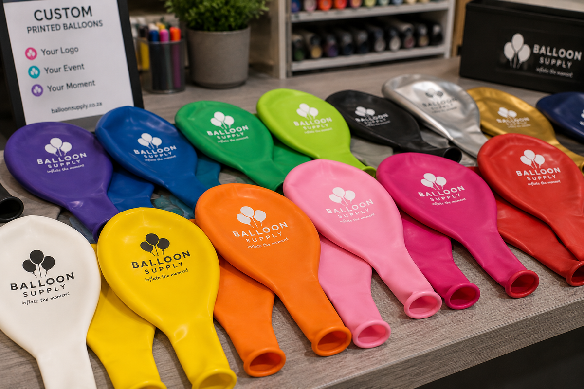 Custom Printed Standard Balloons – 1 Colour, 1 Side