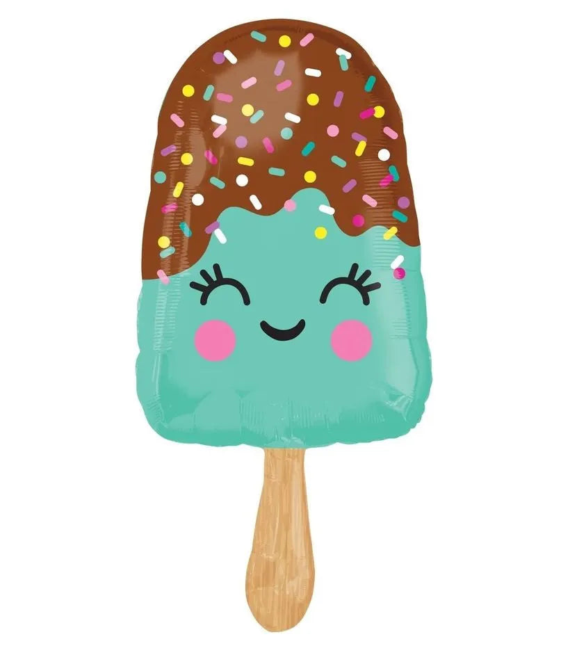 Happy Ice Cream Bar Giant Super Shaped Foil Balloon