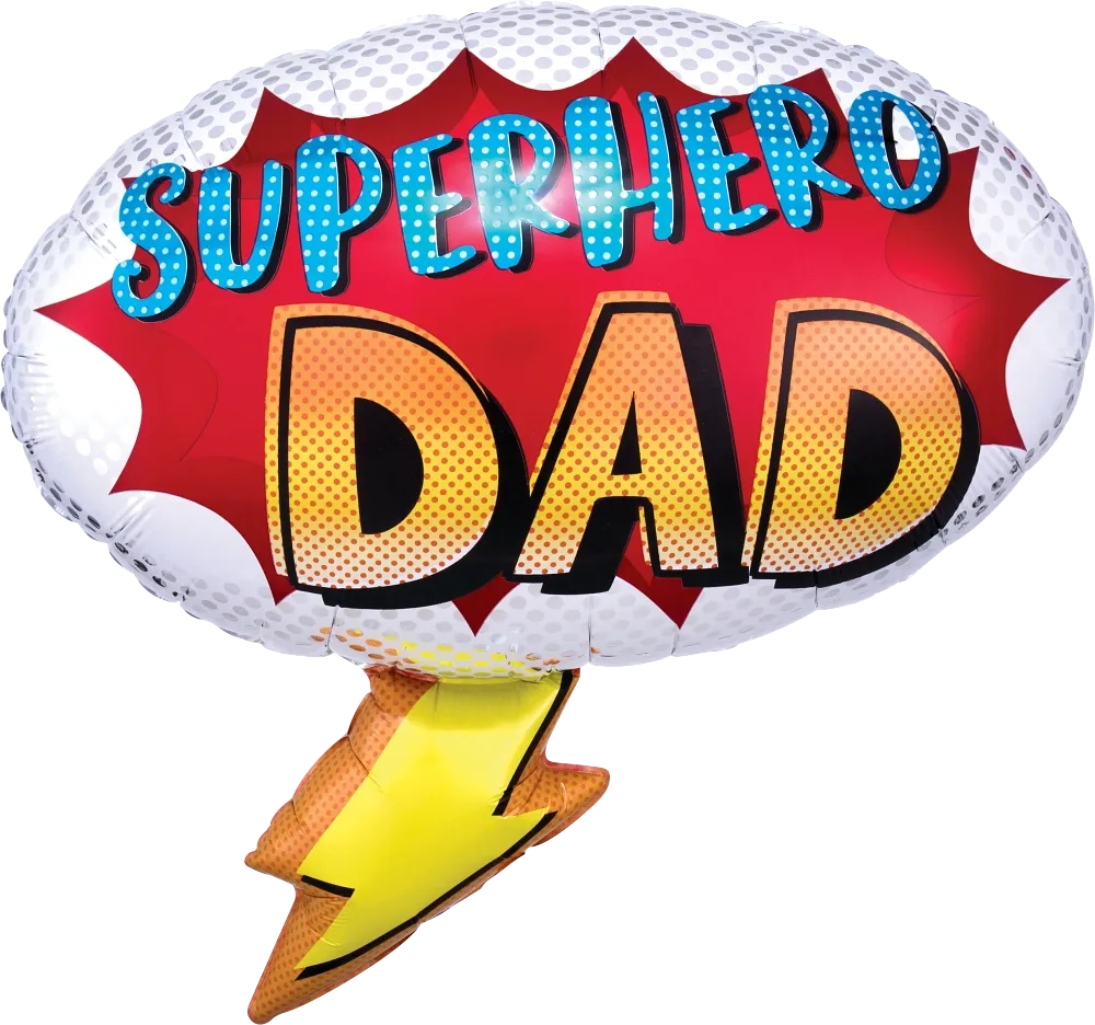Giant Super Shaped Balloon, Superhero Dad