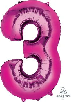 Anagram - Number 2 Gold SuperShape Foil Balloons - 34" - 2824601 - Northwest Greetings / Balloon