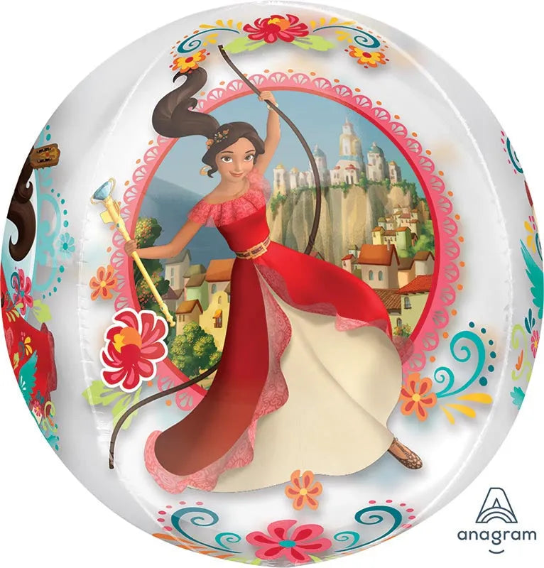Elena Of Avalor Big 16 Inch 40cm Spherical Shaped 3D Orbz Balloon 1 Pack