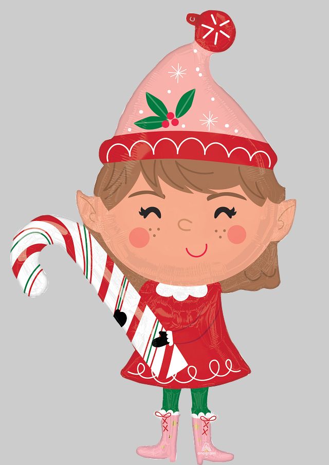 Giant Super Shaped Balloon, Merry Christmints ELF– Balloon Supply