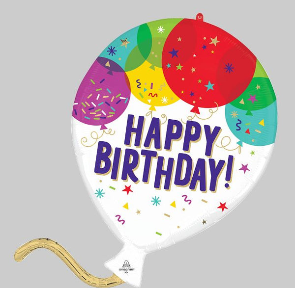 Giant Super Shaped Balloon, Birthday Balloons– Balloon Supply