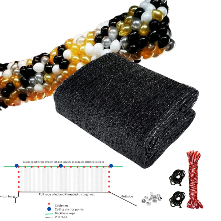 Balloon Nets Kits, Great for Balloon Drops and Balloon Releases
