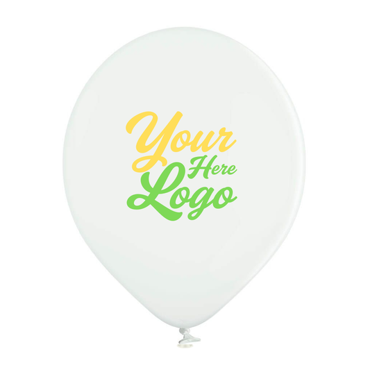 Standard Colour Custom Printed 12 Inch 30cm Latex Balloons, Printed 1 Colour on 2 Sides or 2 Colours on 1 Side