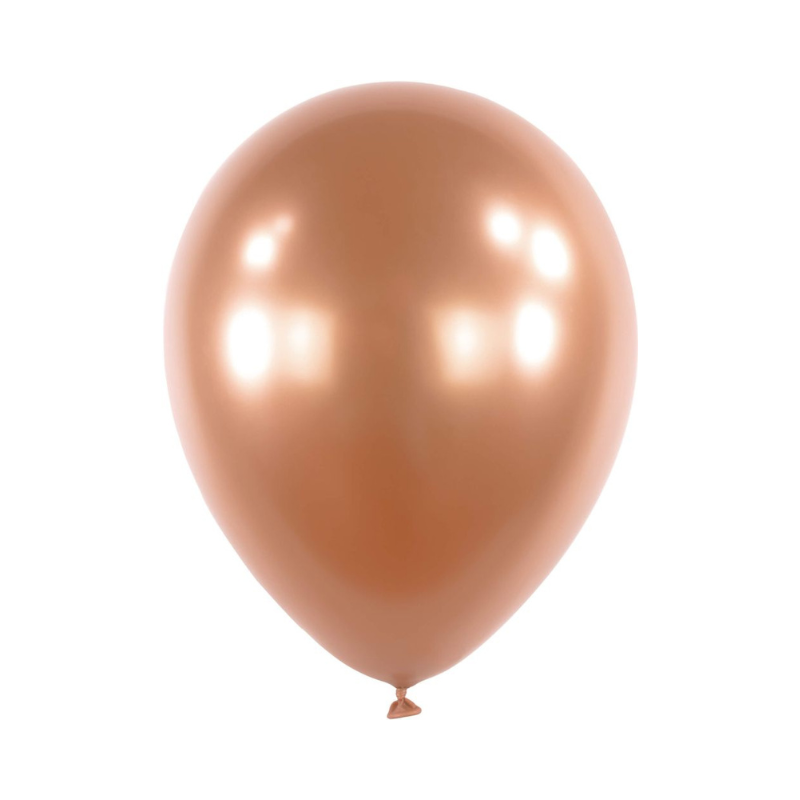 Everts Chrome Rose Copper Latex Balloons