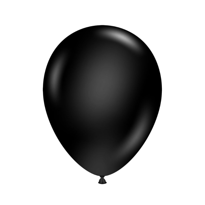 Everts Metallic Black Latex Balloons