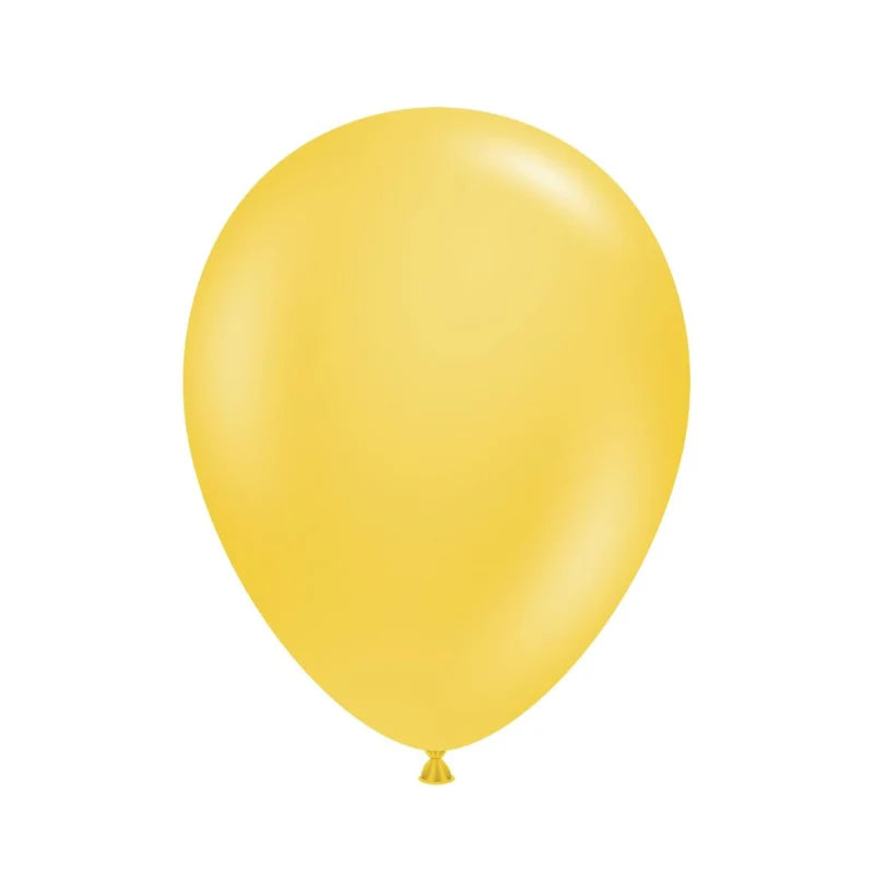 Yellow metallic balloon