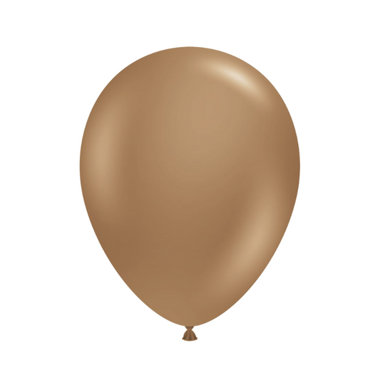 Everts Standard Mocha Brown Latex Balloons