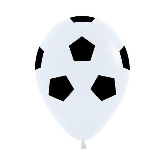 Printed Soccer Ball Fashion All Over Print Latex Balloons, Sempertex 12 Inch 30cm Balloons 50 Pack