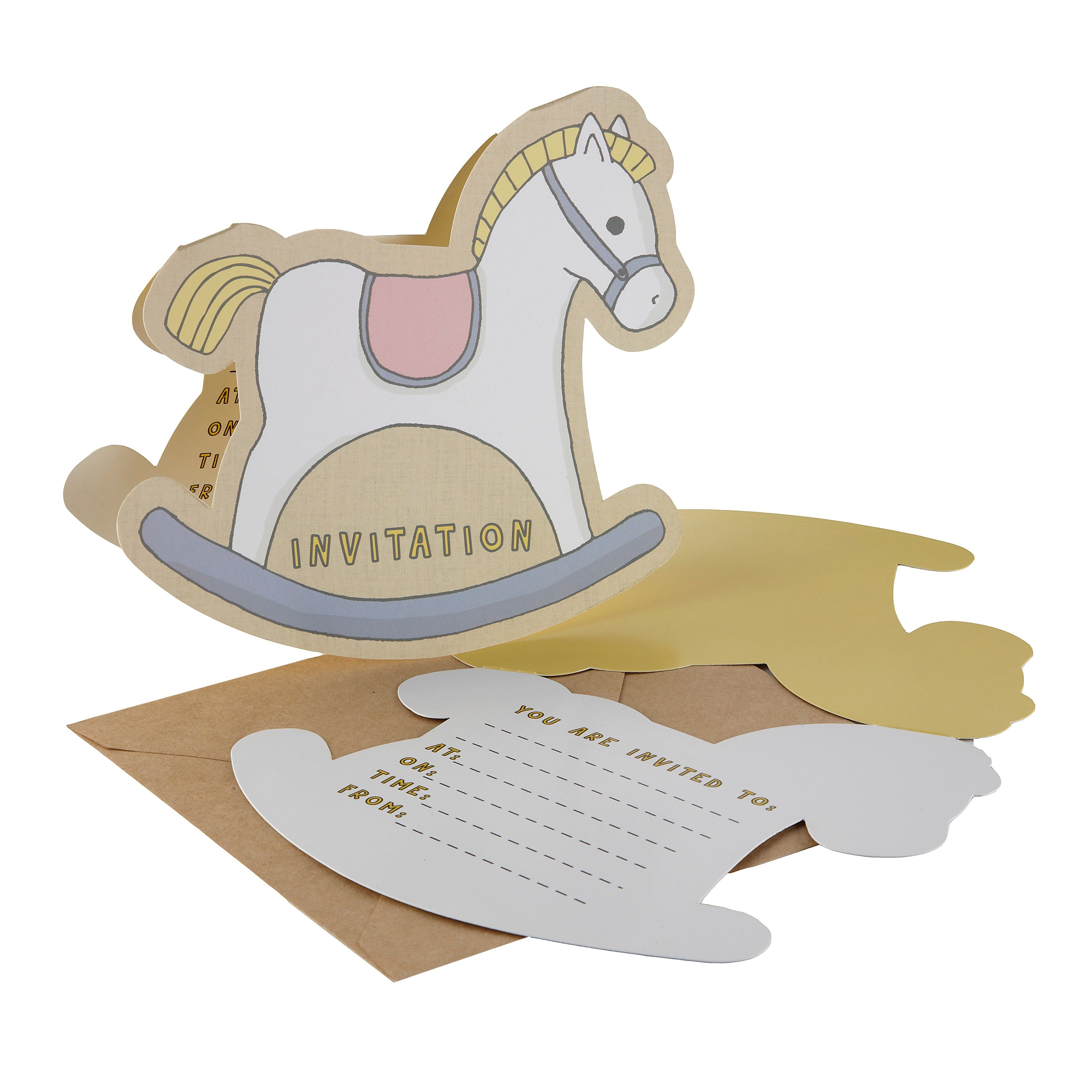 RockABye Baby Party Invitation 10 Balloon Supply